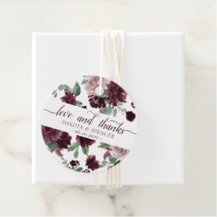 Moody Passions Dramatische Paarse Wijn Liefde Be Bedankjes Labels