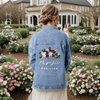 Moody Purple Blooms Calligraphie Mme jour de maria