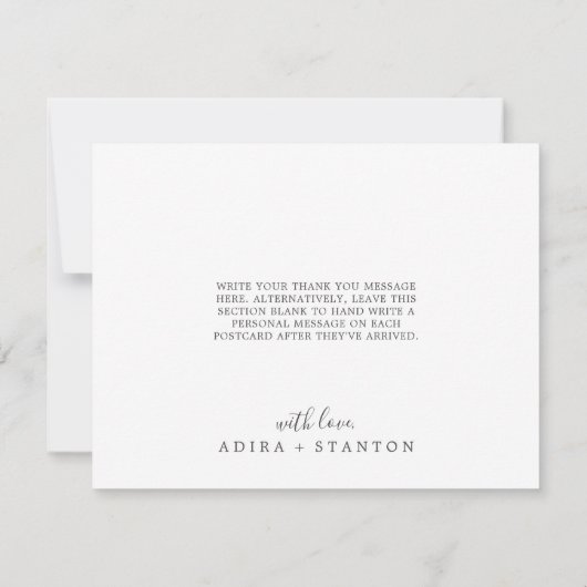 Moody Purple Coordinate Plum Carte de remerciement (Dos)