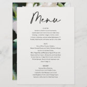 Moody roemeense pinda's florisch botanisch menu (Voorkant / Achterkant)