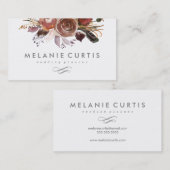 Moody Roos Floral Visitekaartje (Voorkant / Achterkant)