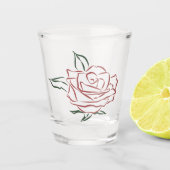 Moody Roos Shot Glas (Voorkant)