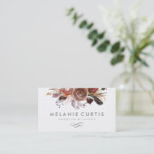 Moody Rose Floral Carte de visite (Debout devant)