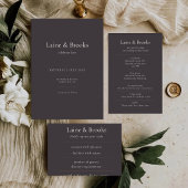 Moody RSVP Card | Minimal Elegant Wedding