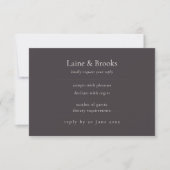 Moody RSVP Card | Minimal Elegant Wedding (Devant)