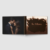 Moody Rustic Foil Guest Books Photo Guest Book (Complet)