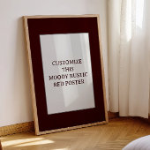 Moody Rustic Red Custom Poster Quote Kerst