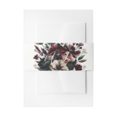 Moody rustieke tuin bloemen Bohemian bruiloft Uitnodigingen Wikkel (Voorkant Voorbeeld)