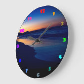 Moody sfeervol zeegezicht Byron Bay strand in de s Grote Klok (Hoek)