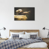 Moody slak, langzame omlaag, canvas kunstdruk (Insitu (Slaapkamer))