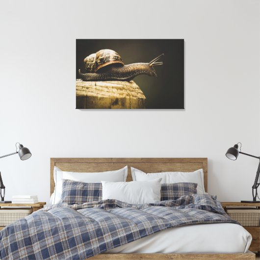 Moody Snail, Ralentir, Impression d'art en toile (Insitu(Chambre))