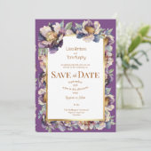 Moody Soft Goth Enregistrer la date Faire-part de  (Debout devant)