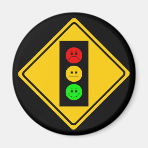 Moody Stoplight Ahead Magneet