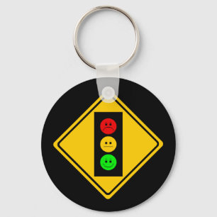Moody Stoplight Ahead Sleutelhanger