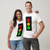 Moody Stoplight geëxtrudeerd T-shirt (Unisex)