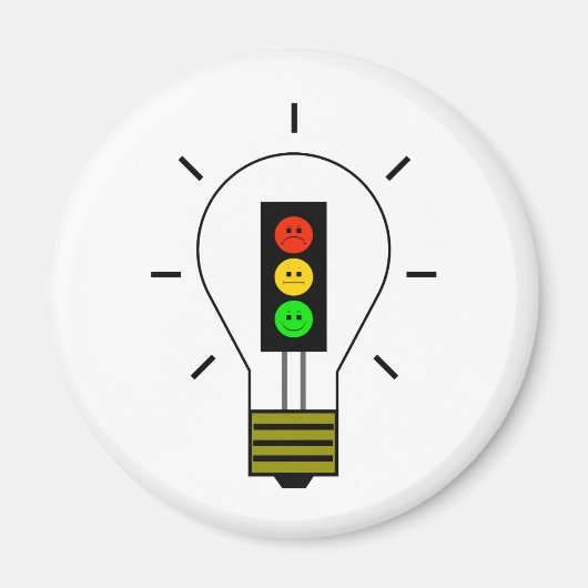 Moody Stoplight gloeilamp Magneet (Voorkant)