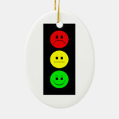 Moody Stoplight Keramisch Ornament (Achterkant)
