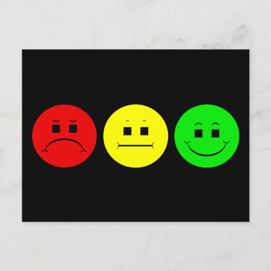 Moody Stoplight Trio Briefkaart (Voorkant)