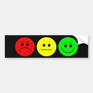 Moody Stoplight Trio Bumpersticker