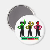 Moody Stoplight Trio karakters Magneet (Voorkant / Achterkant)