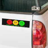 Moody Stoplight Trio Mood Light Bumpersticker (Op Truck)