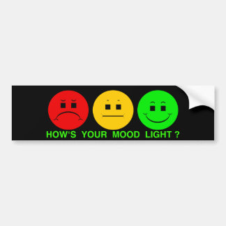 Moody Stoplight Trio Mood Light Bumpersticker