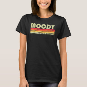 Moody Surname Retro  80-90-jaar geboortedag Reu T-shirt