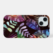 Moody Tropical Foliage Pattern Phone Case (Verso Horizontal)