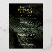 Moody Tropics - Détails Mariage Carte de boîtier (Recto)