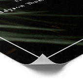 Moody Tropics Huwelijksprogramma Poster (Hoek)