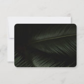Moody Tropics Wedding Carte RSVP (Dos)