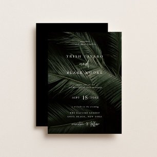 Moody Tropics Wedding Kaart