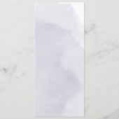 Moody violet rose or calligraphie mariage menu (Dos)