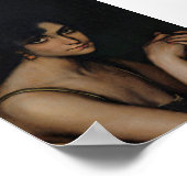 Moody Vrouw Portret Kunst Poster (Hoek)