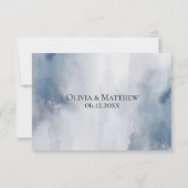 Moody Watercolor Wash Wedding RSVP (Dos)