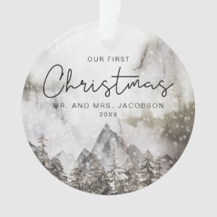 Moody Winter Watercolor Premier Noël