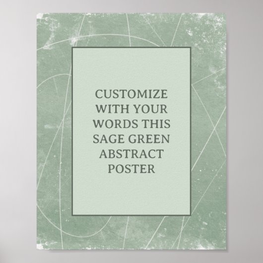 Moody Zwart Grijs Custom Poster Abstract Elegant (Voorkant)