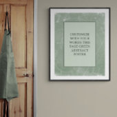 Moody Zwart Grijs Custom Poster Abstract Elegant