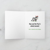 Mooey Christmas Funny Koe Vakantie Kaarten (Binnen)