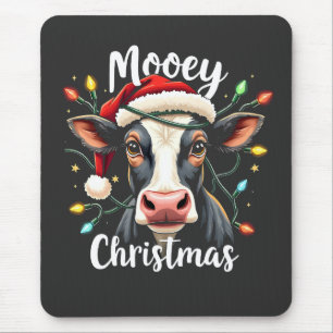 Mooey Christmas Funny Xmas Koe Cattle Lovers Muismat