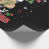 Mooey Highland Koe Kerstmis Cadeaupapier (Hoek)