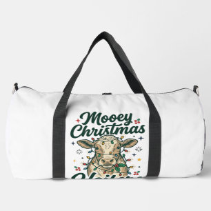 Mooey Kerst Koeien Grappig Koe Kerst Ontwerp Plunjezak