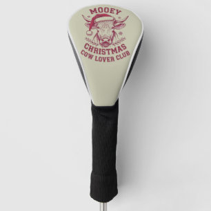 Mooey Kerst Westerne Koe Lover Club Xmas Seizoen Golfheadcover