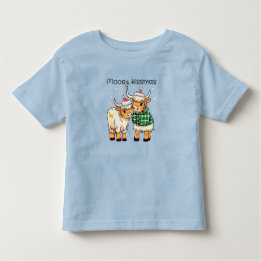 Mooey Kissmas Cartoon Koe Kerst Shirt