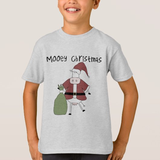 Mooey Koe Kerst Tshirts en Cadeaus (Voorkant)