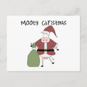 Mooey Koe Kerst Tshirts en Cadeaus Feestdagenkaart (Voorkant)