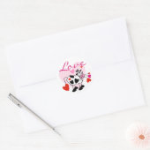 Mooey Love Valentijn Ronde Sticker (Envelop)