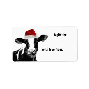 Mooey Merry kerstkw Santa Hat Etiket