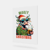 Mooey Noël Highland Cow Light Santa Hat T-Shi (Angle)