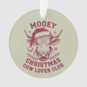 Mooey Noël Western Cow Lover Club Saison de Noël (devant)